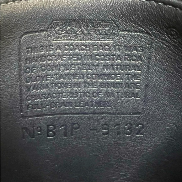 Coach Vintage Blue Leather Mini Saddle Shoulder Crossbody Excellent Condition - Picture 4 of 8